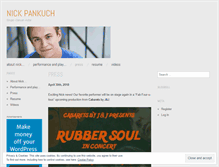 Tablet Screenshot of nickpankuch.com